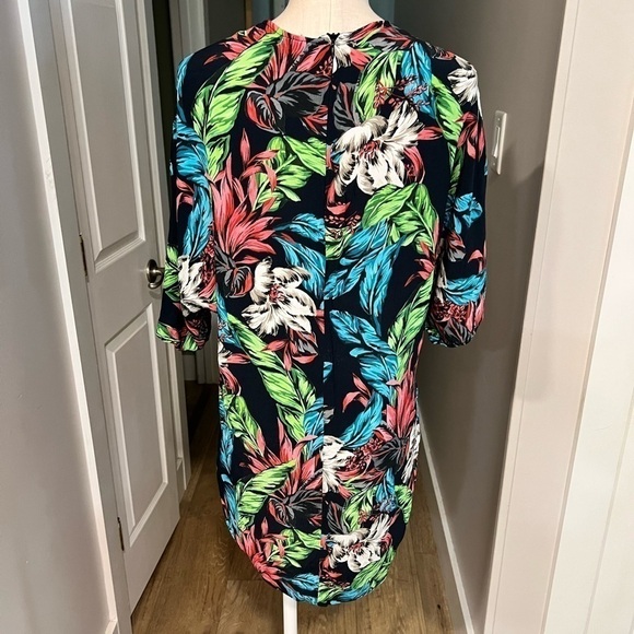 ZARA Woman Tropical Kimono Style Mini Dress - Picture 7 of 12